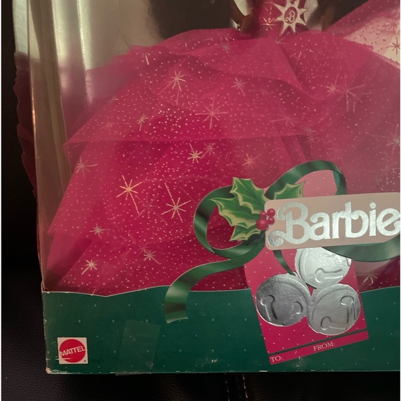 Mattel Barbie 4543  1990 Happy Holidays African American Doll Vintage - Picture 5 of 10